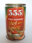 555 Sardines Fried Hot & Spicy 155g